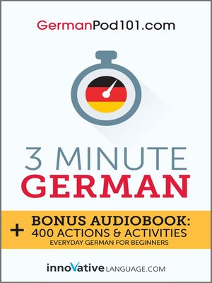 cover image of 3-Minute German